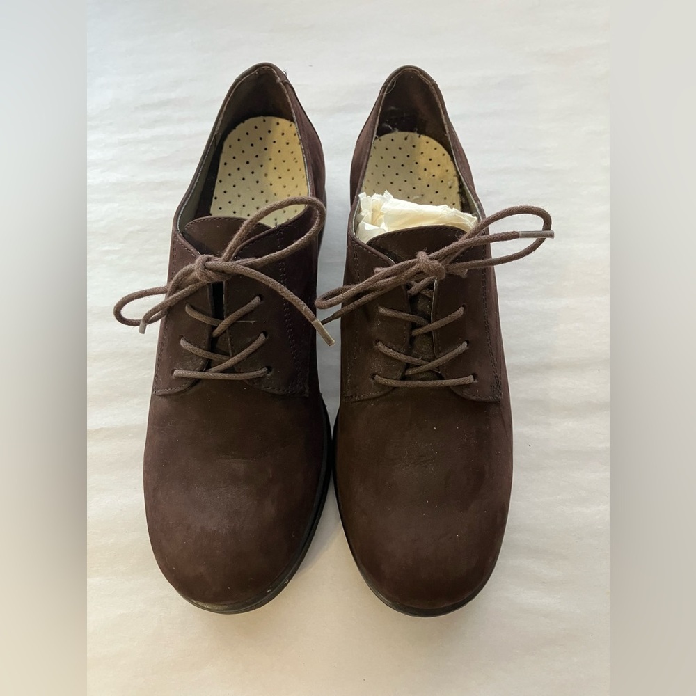 Rockport Boys Shoes‎ Sz 5M Brown Leather Dress Shoes Lace Up